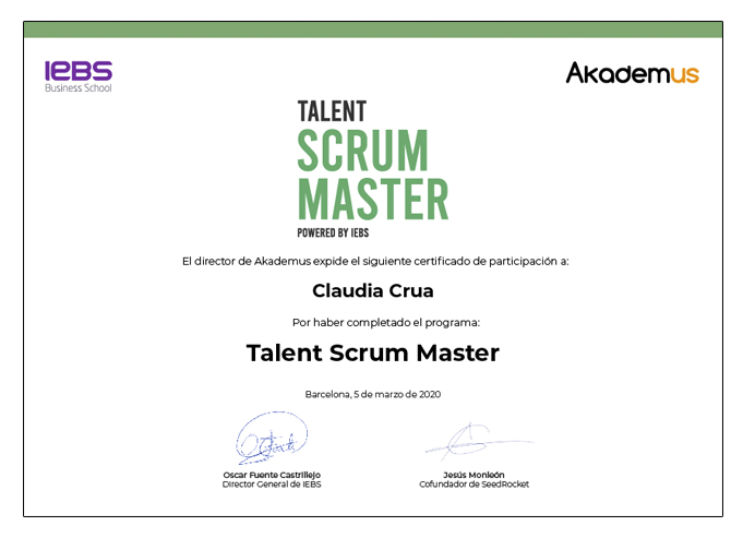 Certificado Scrum